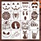 Halloween Stencils for Painting on Wood Crafts(16 Halloween Face)